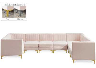 Alina Pink Velvet Modular Sectional