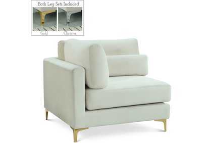 Julia Cream Velvet Modular Corner Chair