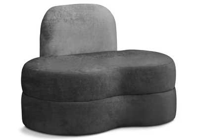 Mitzy Grey Velvet Chair