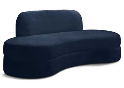 Image for Mitzy Navy Velvet Sofa