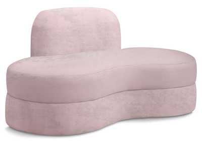 Mitzy Pink Velvet Loveseat