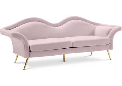 Image for Lips Pink Velvet Sofa