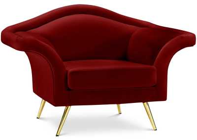 Lips Red Velvet Chair