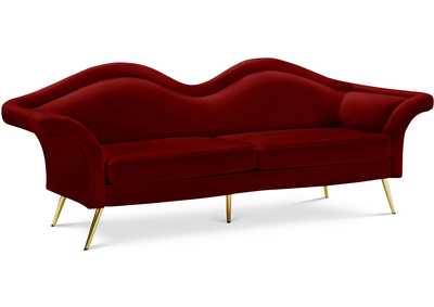 Image for Lips Red Velvet Sofa