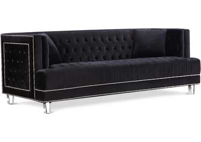 Lucas Black Velvet Sofa