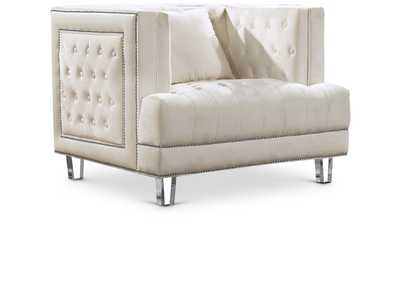 Image for Lucas Cream Velvet Chair