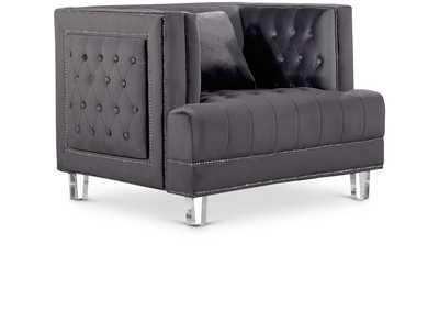 Lucas Grey Velvet Chair