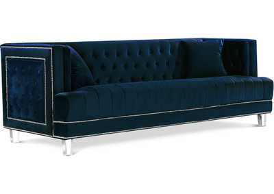 Lucas Navy Velvet Sofa