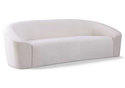 Riley Cream Velvet Sofa