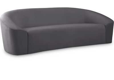 Riley Grey Velvet Sofa