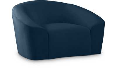 Image for Riley Navy Velvet Chair