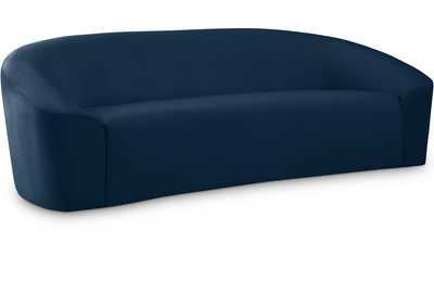 Riley Navy Velvet Sofa