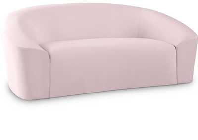 Image for Riley Pink Velvet Loveseat