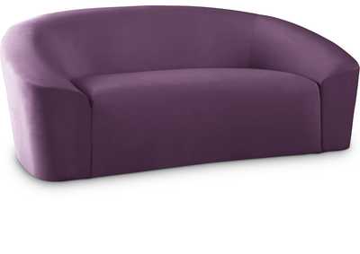 Riley Purple Velvet Loveseat