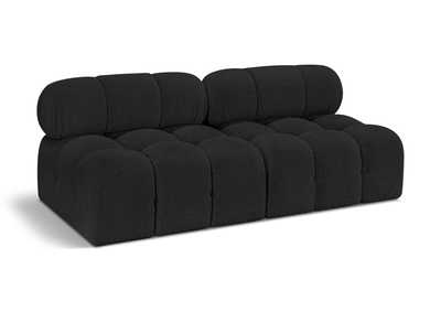 Image for Ames Black Boucle Fabric Modular Sofa