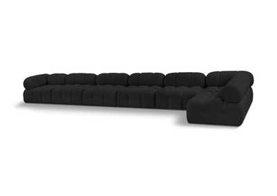 Image for Ames Black Boucle Fabric Modular Sectional