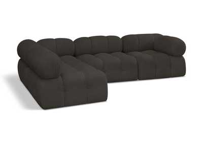 Image for Ames Brown Boucle Fabric Modular Sectional