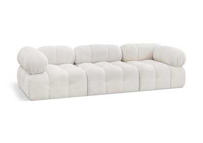 Image for Ames Cream Boucle Fabric Modular Sofa