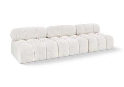 Image for Ames Cream Boucle Fabric Modular Sofa