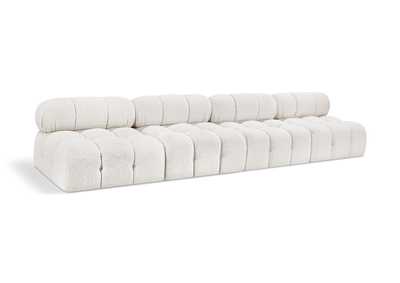 Image for Ames Cream Boucle Fabric Modular Sofa