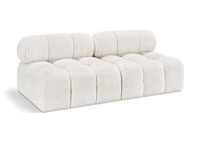 Image for Ames Cream Boucle Fabric Modular Sofa