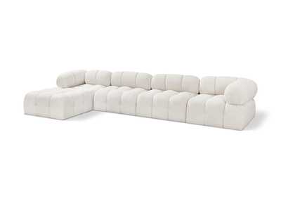 Image for Ames Cream Boucle Fabric Modular Sectional