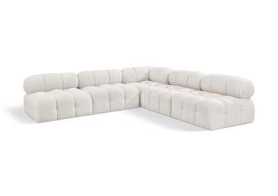Image for Ames Cream Boucle Fabric Modular Sectional