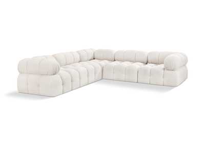 Image for Ames Cream Boucle Fabric Modular Sectional