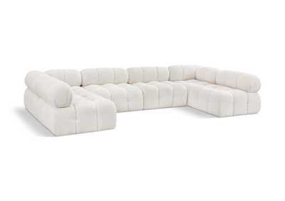 Image for Ames Cream Boucle Fabric Modular Sectional