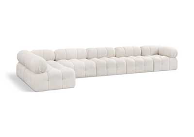 Image for Ames Cream Boucle Fabric Modular Sectional