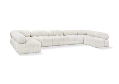 Image for Ames Cream Boucle Fabric Modular Sectional