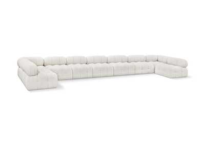 Image for Ames Cream Boucle Fabric Modular Sectional