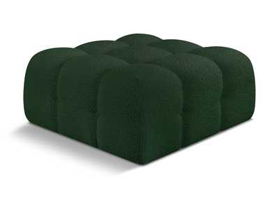 Image for Ames Green Boucle Fabric Ottoman