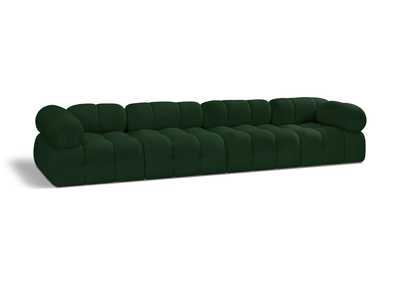 Image for Ames Green Boucle Fabric Modular Sofa