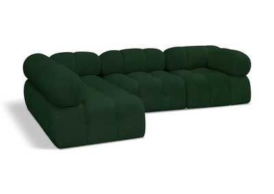 Image for Ames Green Boucle Fabric Modular Sectional