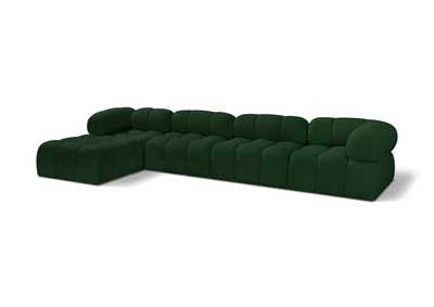 Image for Ames Green Boucle Fabric Modular Sectional