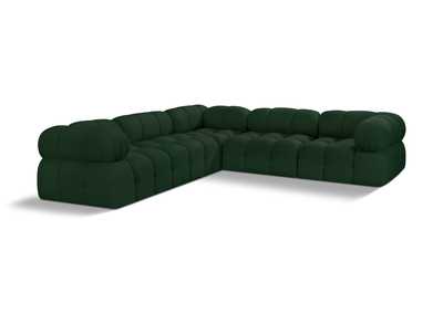 Image for Ames Green Boucle Fabric Modular Sectional
