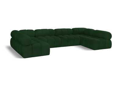 Image for Ames Green Boucle Fabric Modular Sectional