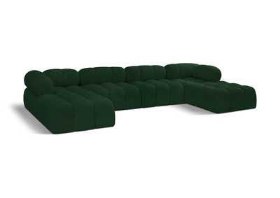 Image for Ames Green Boucle Fabric Modular Sectional