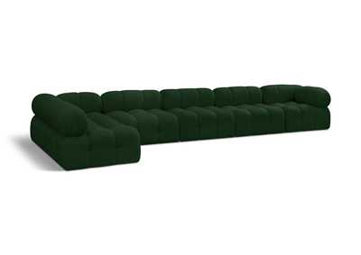 Image for Ames Green Boucle Fabric Modular Sectional