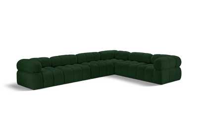 Image for Ames Green Boucle Fabric Modular Sectional