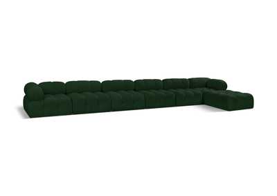 Image for Ames Green Boucle Fabric Modular Sectional