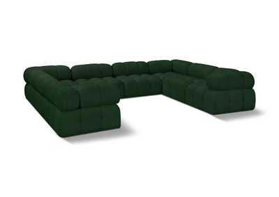 Image for Ames Green Boucle Fabric Modular Sectional