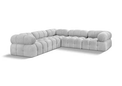 Image for Ames Grey Boucle Fabric Modular Sectional