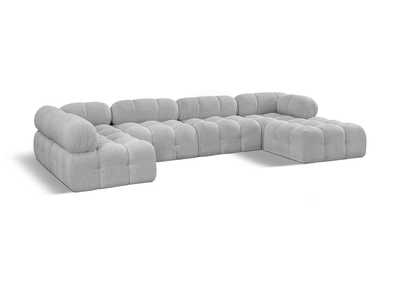 Image for Ames Grey Boucle Fabric Modular Sectional