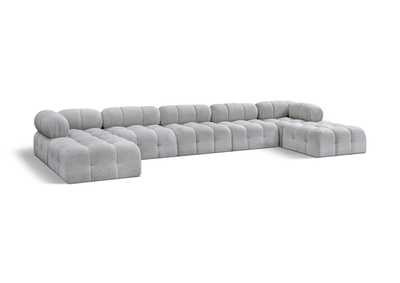 Image for Ames Grey Boucle Fabric Modular Sectional