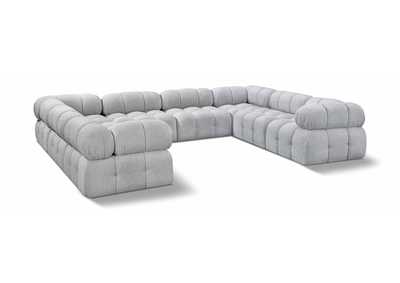Image for Ames Grey Boucle Fabric Modular Sectional