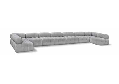 Image for Ames Grey Boucle Fabric Modular Sectional