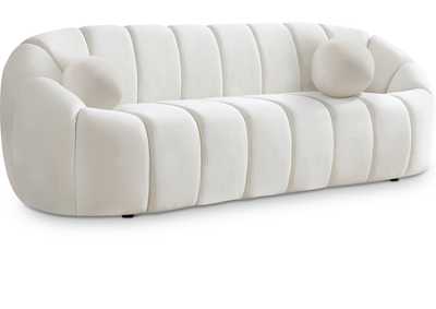 Elijah Cream Velvet Sofa