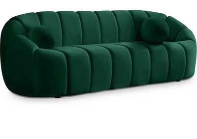 Elijah Green Velvet Sofa